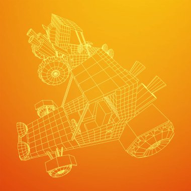 Kapalı yol kum buggy araba