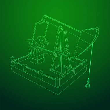 Petrol kuyusu Rig jakı tel kafes