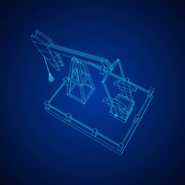 Petrol kuyusu Rig jakı tel kafes