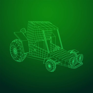 Kapalı yol kum buggy araba