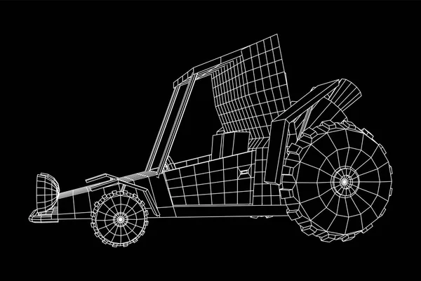 Off road coche buggy duna — Vector de stock