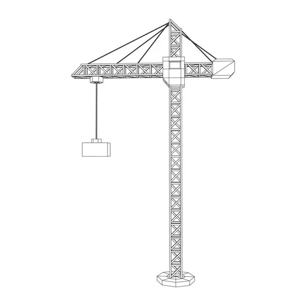 Строительный кран — стоковый вектор