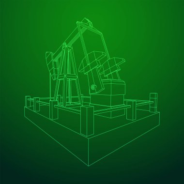 Petrol kuyusu Rig jakı tel kafes