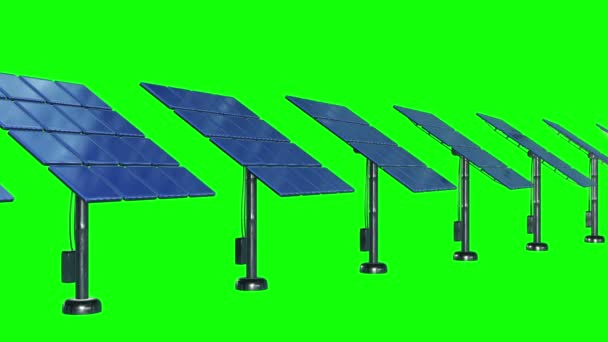 Solar energy panel 3d — Stock Video