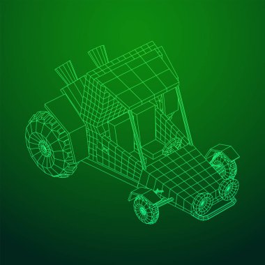 Kapalı yol kum buggy araba