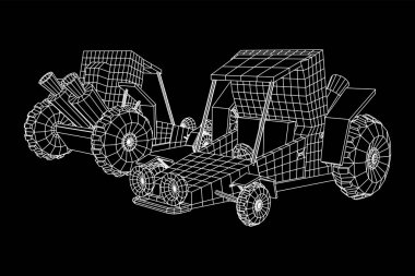 Kapalı yol kum buggy araba