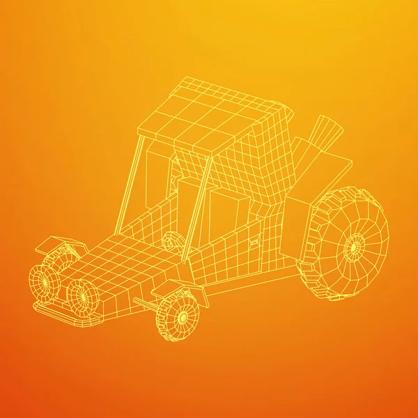 Voiture hors route buggy dune — Image vectorielle