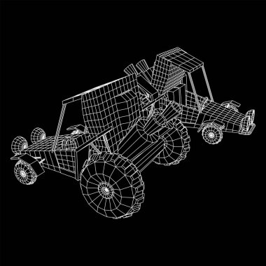 Kapalı yol kum buggy araba