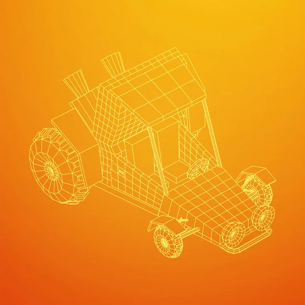 Off Road dune buggy bil — Stock vektor