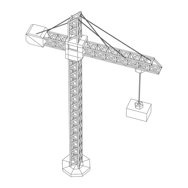 Stavová výstavba jeřábu — Stockový vektor