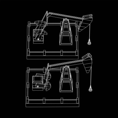 Petrol kuyusu Rig jakı tel kafes