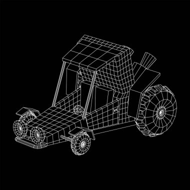 Kapalı yol kum buggy araba