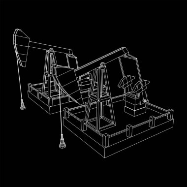 Petrol kuyusu Rig jakı tel kafes