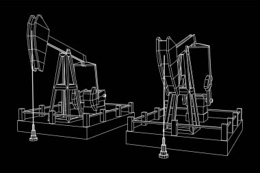 Petrol kuyusu Rig jakı tel kafes