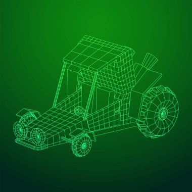 Kapalı yol kum buggy araba