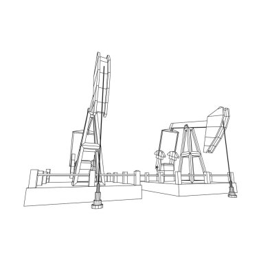 Petrol kuyusu Rig jakı tel kafes