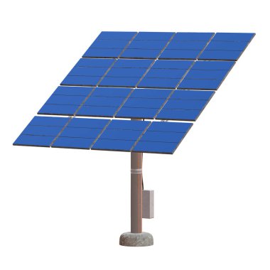 Güneş enerjisi paneli 3D