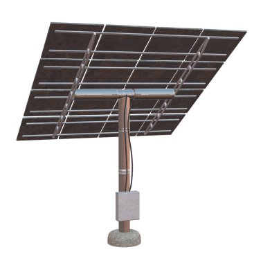 Güneş enerjisi paneli 3D