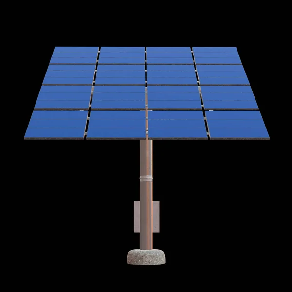 太陽エネルギーパネル3D — ストック写真