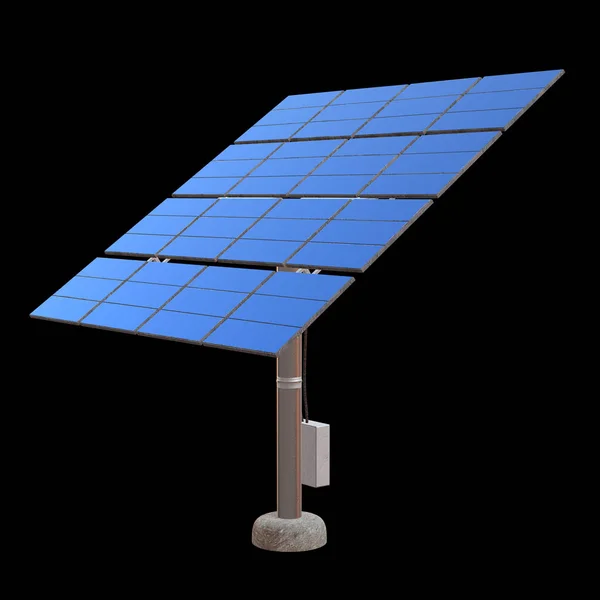 Solarmodul 3d — Stockfoto