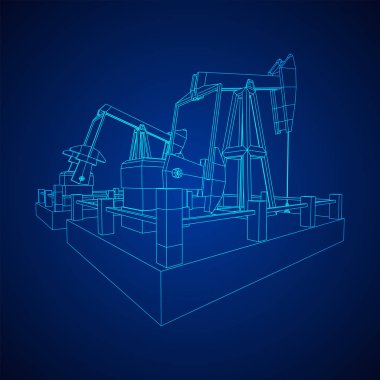 Petrol kuyusu Rig jakı tel kafes