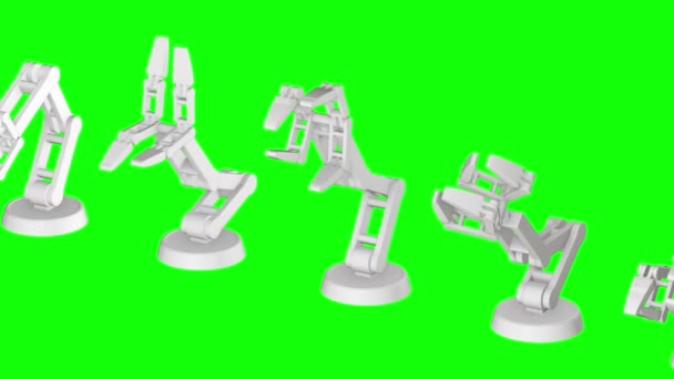 Roboterarm 3D — Stockvideo