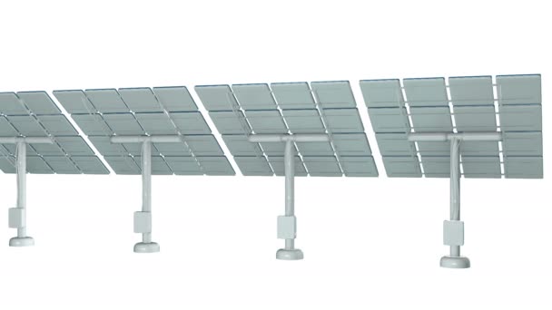 Panel de energía solar 3d — Vídeos de Stock