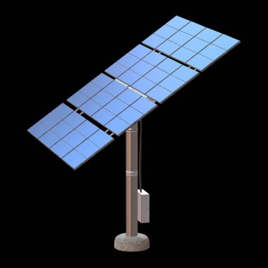 Güneş enerjisi paneli 3D