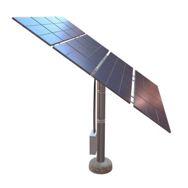 Güneş enerjisi paneli 3D