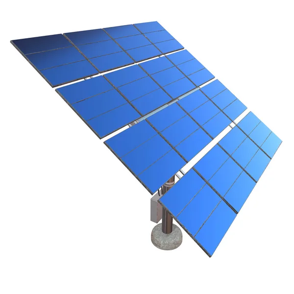 Solarmodul 3d — Stockfoto