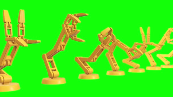 Braccio robotico 3d — Video Stock