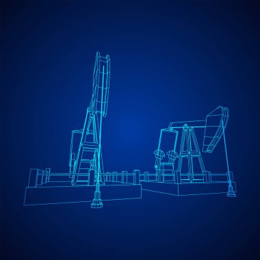 Petrol kuyusu Rig jakı tel kafes