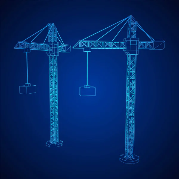 Gru costruzione torre — Vettoriale Stock