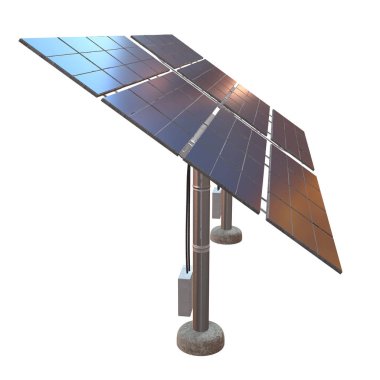 Güneş enerjisi paneli 3D