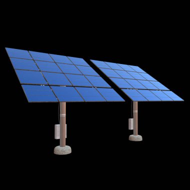 Güneş enerjisi paneli 3D