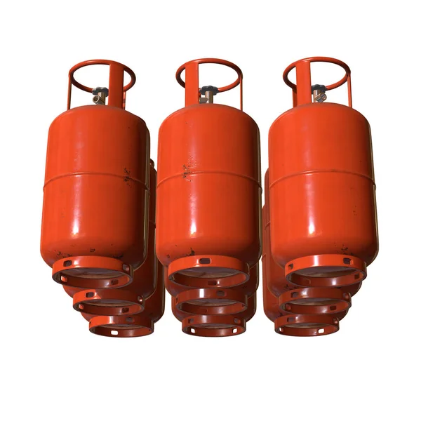 Газовий циліндр lpg бак газоподібна пляшка — стокове фото