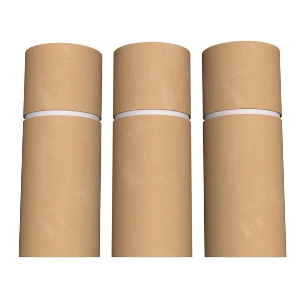 Paquet de tube de carton de papier Kraft — Photo