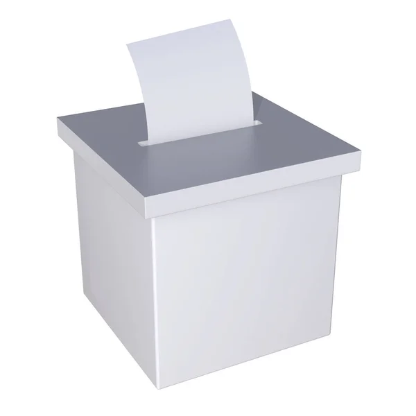 Blank election box ballot campaign — Stock Photo, Image