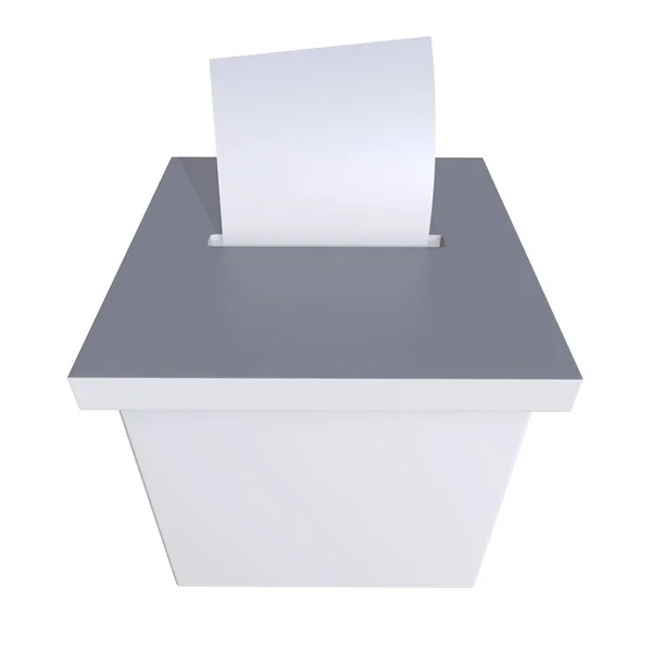 빈 선거 상자 투표 캠페인 — 스톡 사진