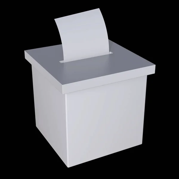 빈 선거 상자 투표 캠페인 — 스톡 사진