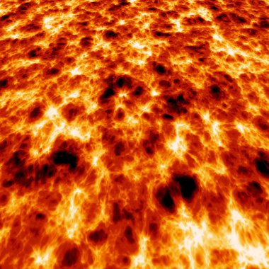 Volkanik şeytani sıcak erimiş lav. Magma bir yerde yüzen