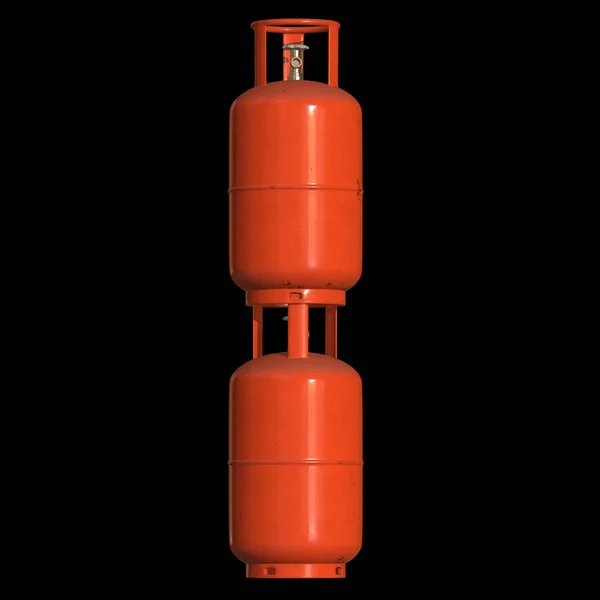 Газовий циліндр lpg бак газоподібна пляшка — стокове фото