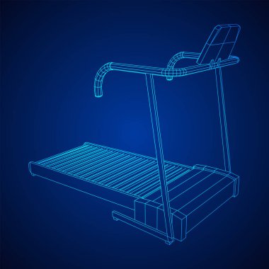 Koşu bandı makinesi. Spor salonu ve fitness ekipmanları