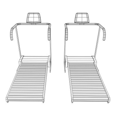 Koşu bandı makinesi. Spor salonu ve fitness ekipmanları