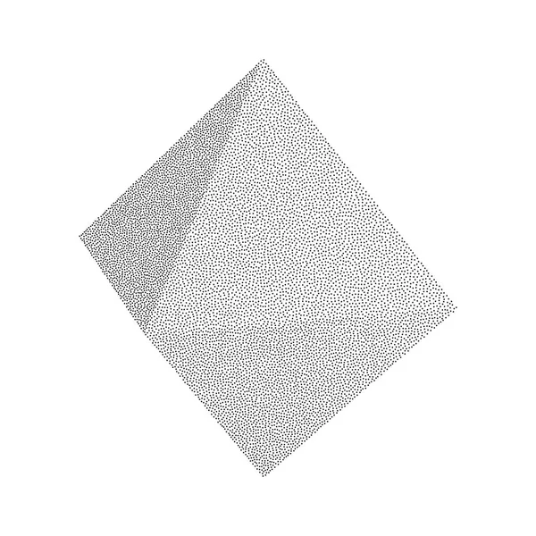 Dotwork Halftone baixo estilo poli objeto geométrico —  Vetores de Stock