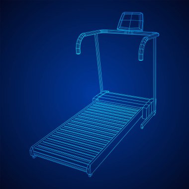 Koşu bandı makinesi. Spor salonu ve fitness ekipmanları