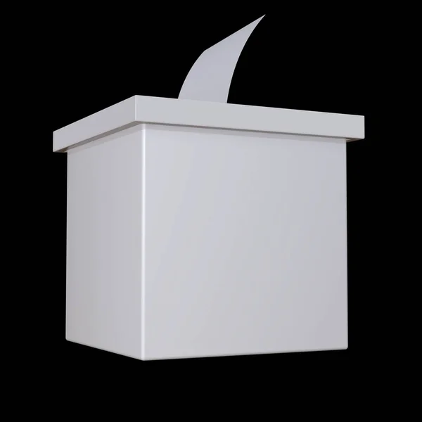 Blank election box ballot campaign — Stock Photo, Image