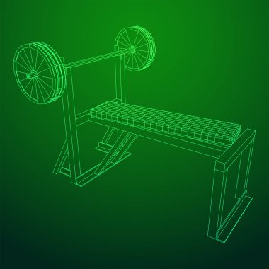 Ağırlıkları olan Barbell. Spor salonu ekipmanları