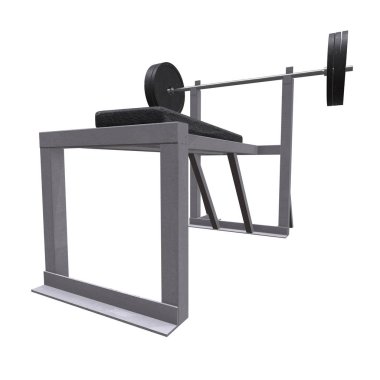 Ağırlıkları olan Barbell. Spor salonu ekipmanları