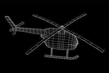 Helikopter uçak araç vektörü